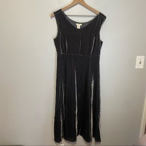 Sundance Gunmetal Gray Velvet Dress